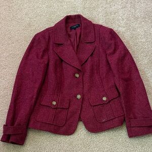 Red talbots wool jacket blazer